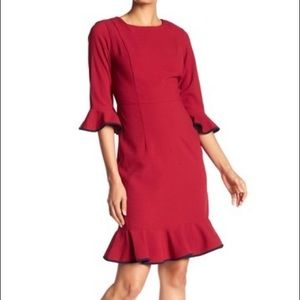 Nanette lepore flounce sleeve career dress Nwt
